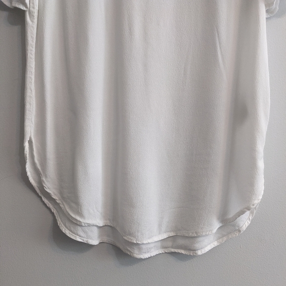 H&M Crepe Blouse, White, US 6 - Picture 8 of 9